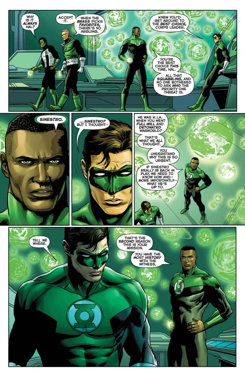 superman vs green lantern corps