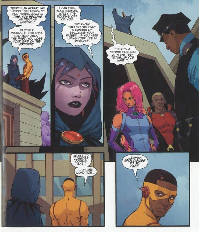 Teen Titans 13_Raven and Kid Flash
