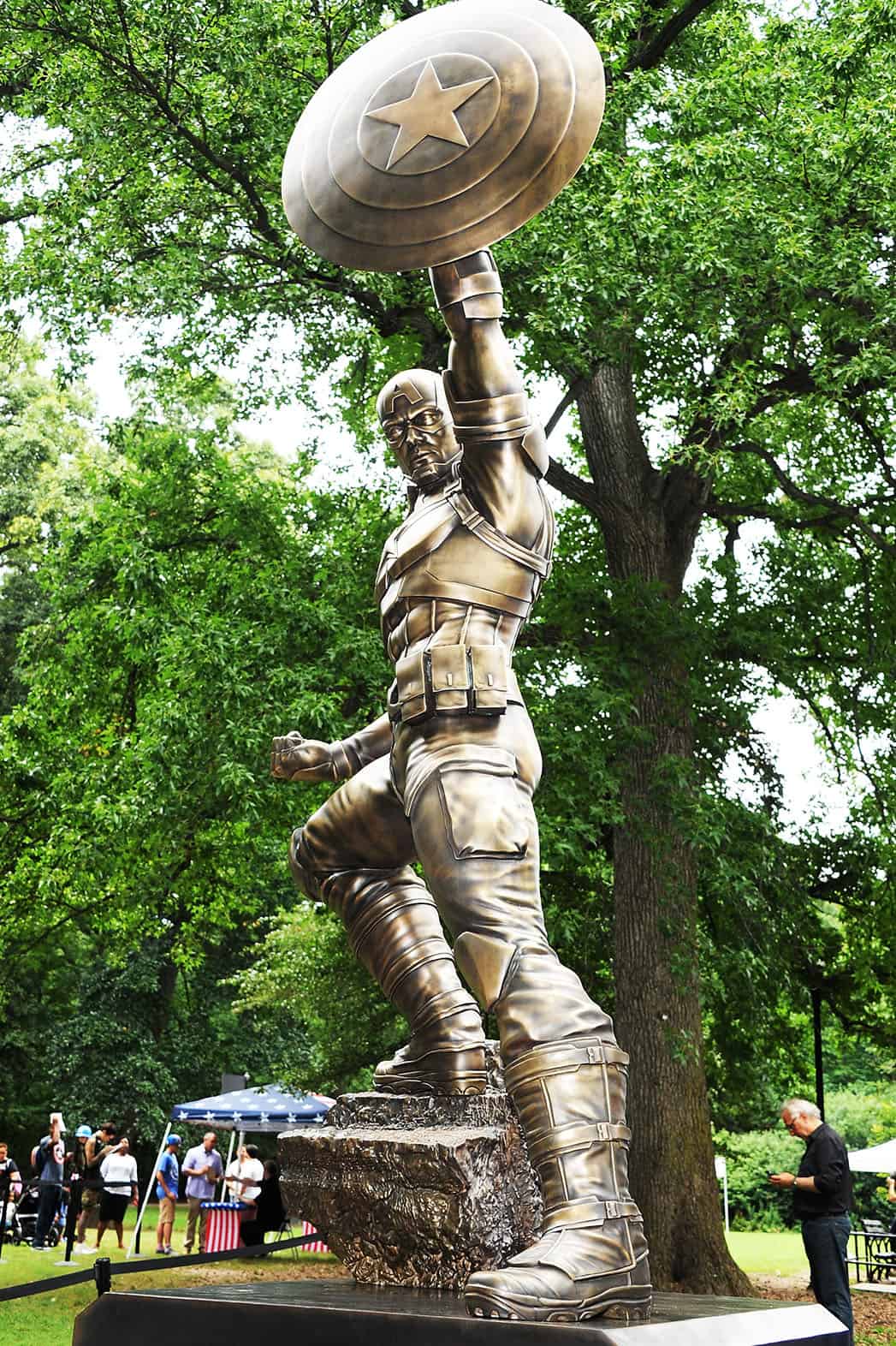 Captain America Statue Dedication Ceremony