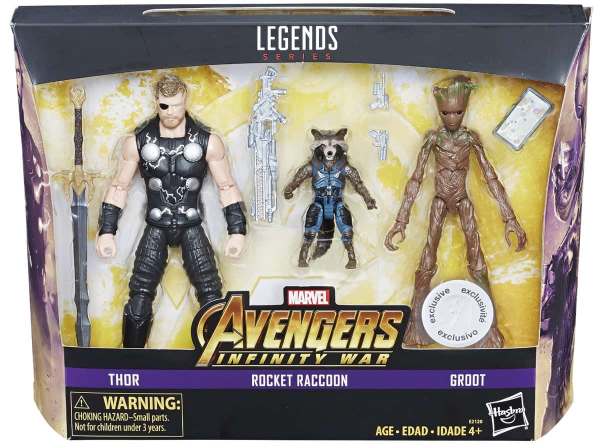 Infinity-War-Marvel-Legends-Toys-R-Us-3-Pack-Groot-Thor-Rocket