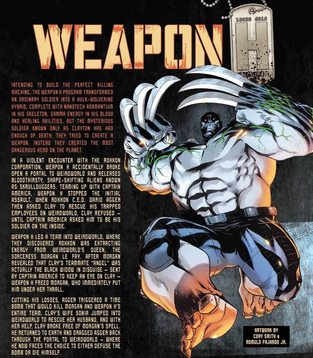 Weapon H  #12 Marvel Comics 