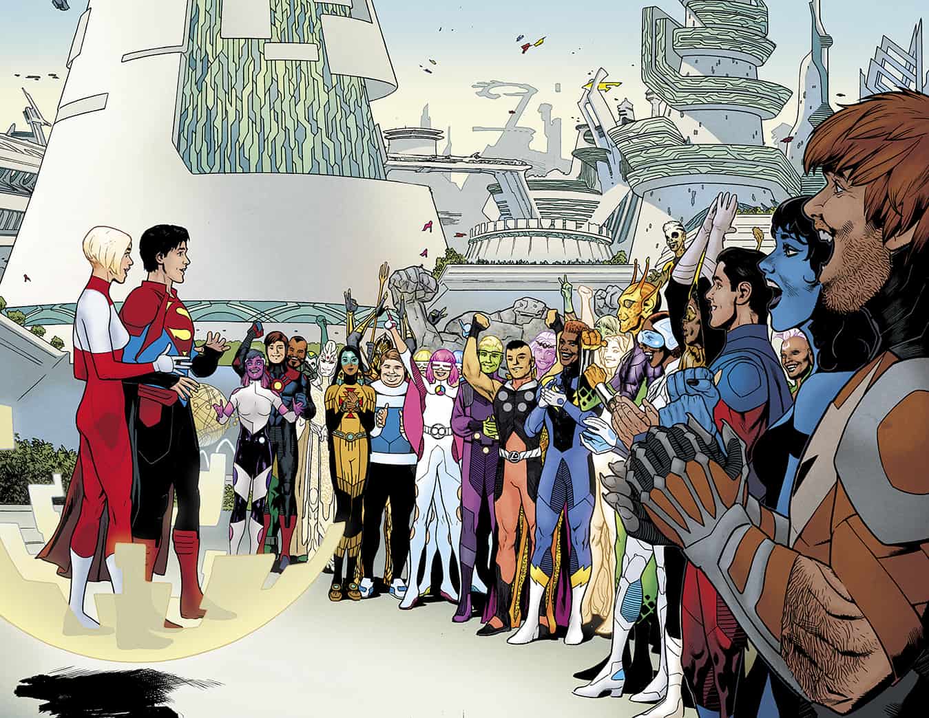 NEWS WATCH First Look at DC Comics Legion of SuperHeroes 1 Comic