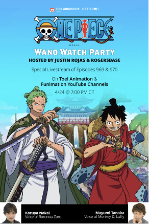 News Watch Toei Animation And Funimation Present One Piece Wano Watch Party On April 24 Comic Watch