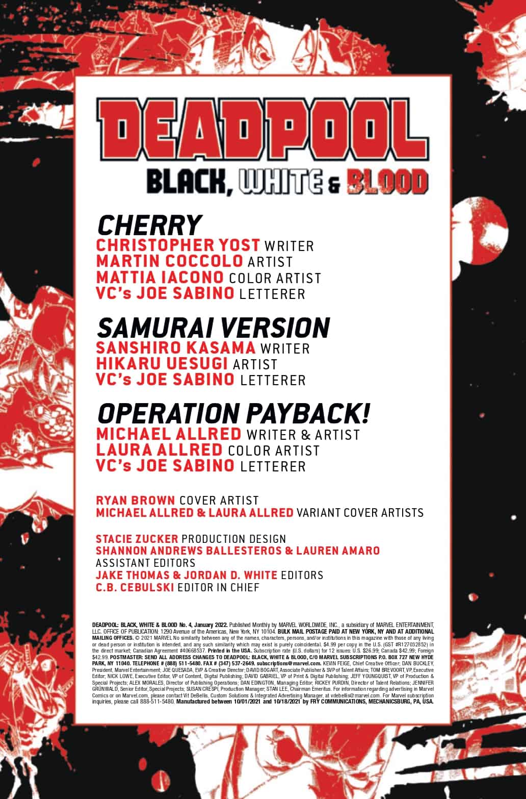SNEAK PEEK: Preview Marvel's DEADPOOL: BLACK, WHITE, & BLOOD #4 (On Sale 11/10!) - Comic Watch