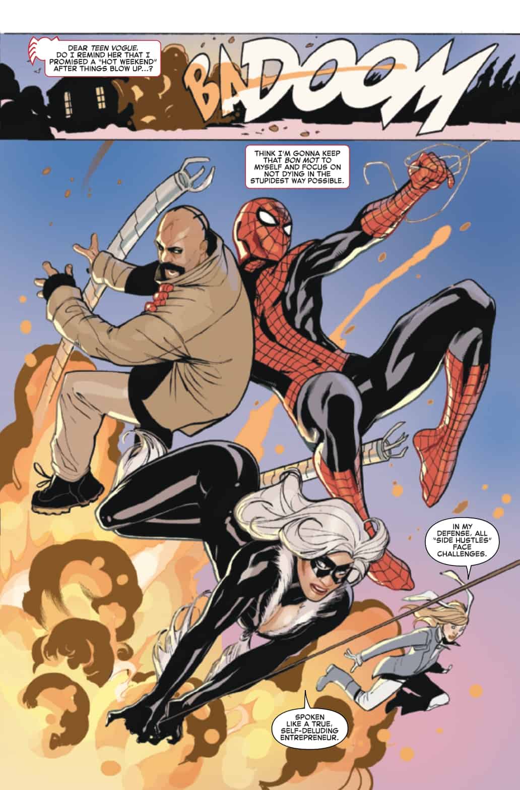 Someone Tries to Kill Spidey and Black Cat in THE AMAZING SPIDER-MAN #20 -  Comic Watch