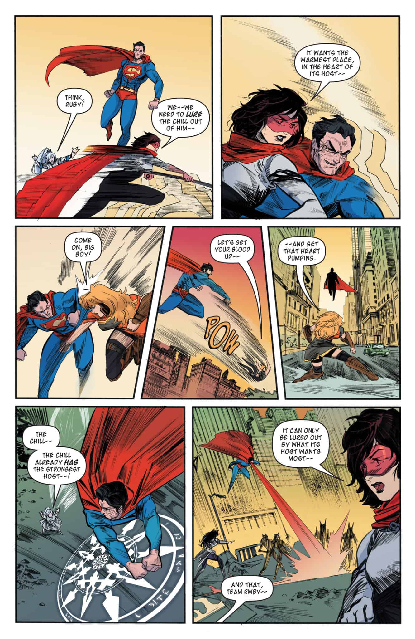Team RWBY Faces Off Against a Possessed Superman in DC/RWBY #5 - Comic ...