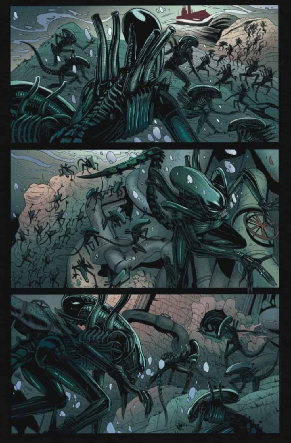 Xenomorphs Swarm the Rig in ALIEN #4 - Comic Watch