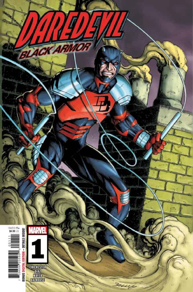 Daredevil Is Back In Black (Armor) in Daredevil: Black Armor #1 - Comic ...
