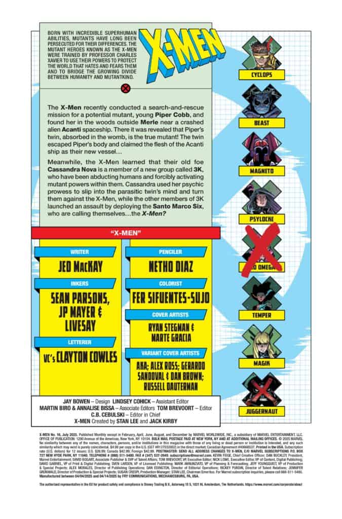 Meet the All-New, All-Different 3K X-Men in X-Men #16 - Comic Watch
